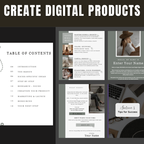 HOW TO CREATE PROFITABLE DIGITAL PRODUCTS BLUEPRINT