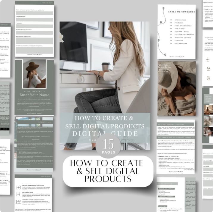 HOW TO CREATE PROFITABLE DIGITAL PRODUCTS BLUEPRINT