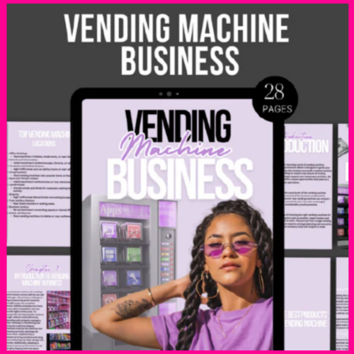 START VENDING MACHINE BUSINESS BLUEPRINT