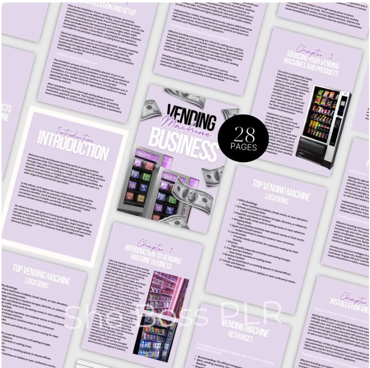 START VENDING MACHINE BUSINESS BLUEPRINT