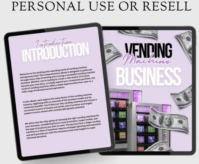 START VENDING MACHINE BUSINESS BLUEPRINT